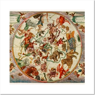 The northern stellar hemisphere of antiquity Posters and Art